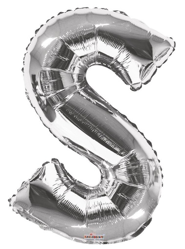 34" Letter S Silver Kaleidoscope