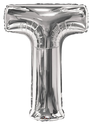 34" Letter T Silver Kaleidoscope