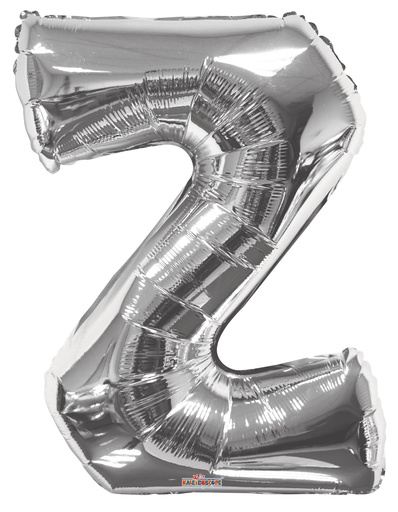 34" Letter Z Silver Kaleidoscope