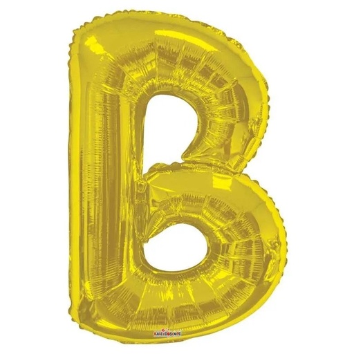 [15261-34] 34" Letter B Gold Kaleidoscope