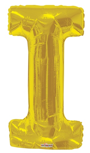 [105255] 34" Gold Letter I Kaleidoscope