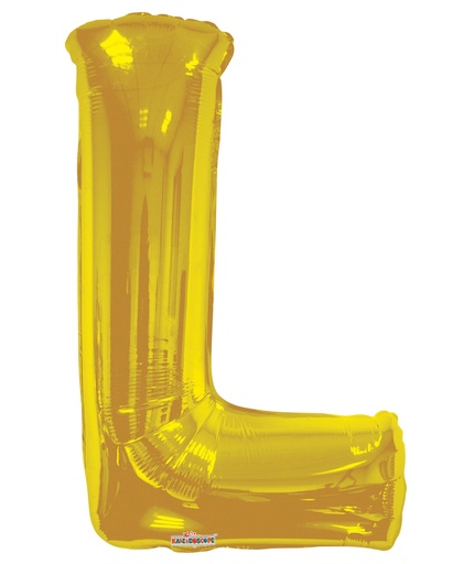 [105286] 34" Letter L Gold Kaleidoscope