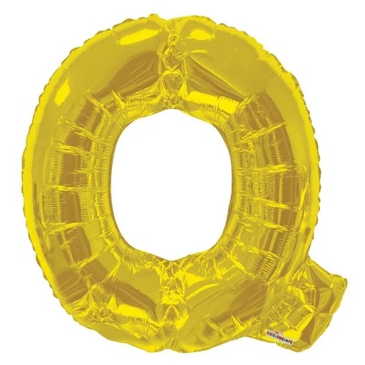 [105330] 34" Letter Q Gold Kaleidoscope