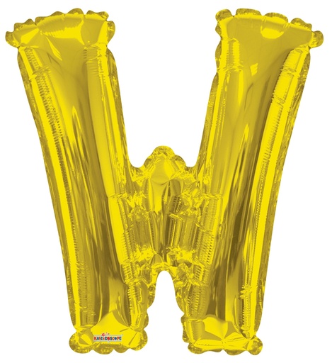 [105392] 34" Letter W Gold Kaleidoscope