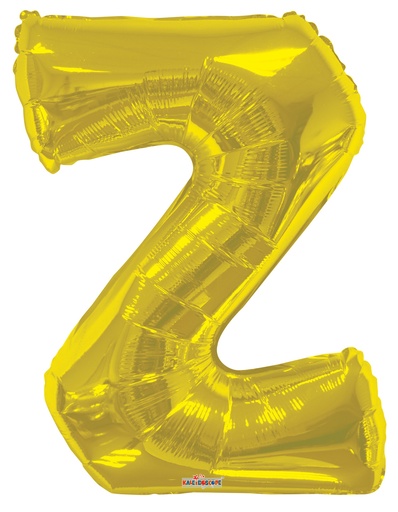 [105422] 34" Letter Z Gold Kaleidoscope