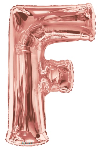 [108829] 34" Rose Gold Letter F