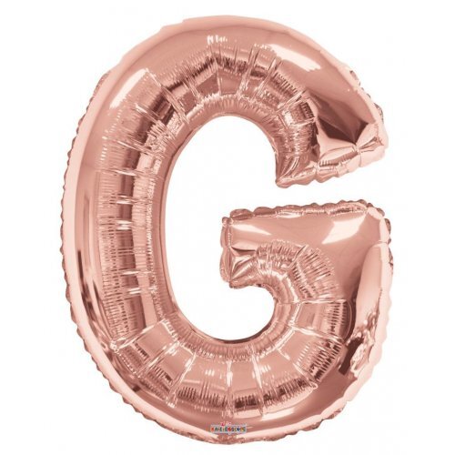 [108836] 34" Rose Gold Alphabet G