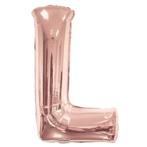 [108881] 34" Rose Gold Letter L