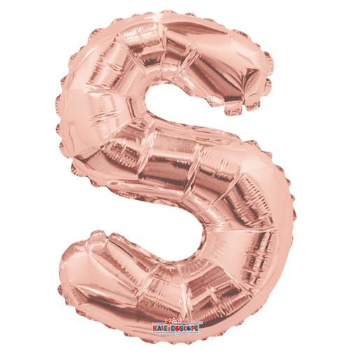 [108959] 34" Rose Gold Letter S