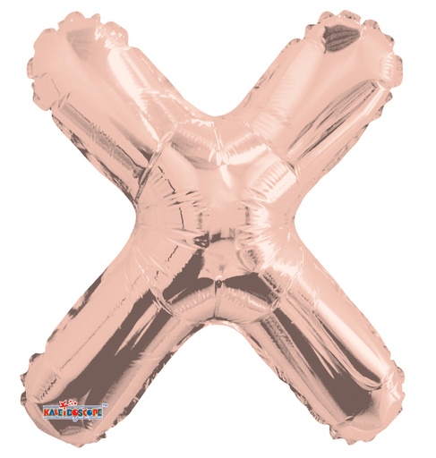 [109000] 34" Rose Gold Letter X