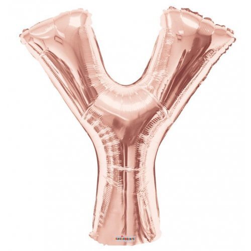 [109017] 34" Rose Gold Letter Y