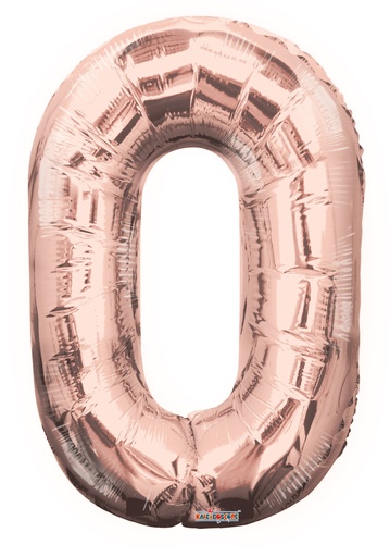 [15640-34] 34" Number 0 Rose Gold Kaleidoscope