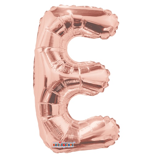 [15654-14] 14" Letter E Rose Gold Kaleidoscope