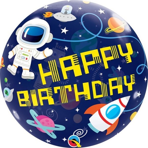[30790] 22" Bday Outer Space Bubble