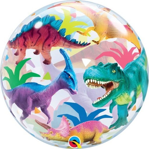 [30882] 22" Colorful Dinosaurs Bubble