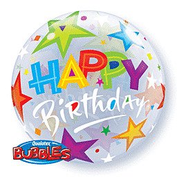 [35952] 22" Birthday Brilliant Stars Bubble