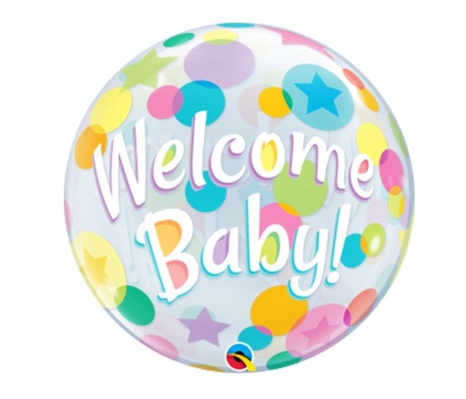 [58609] 22" Welcome Baby Bubble Balloon