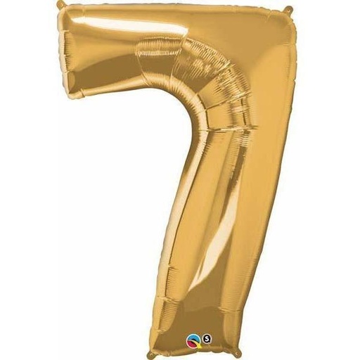 [30495] 34" Number 7 Gold Qualatex