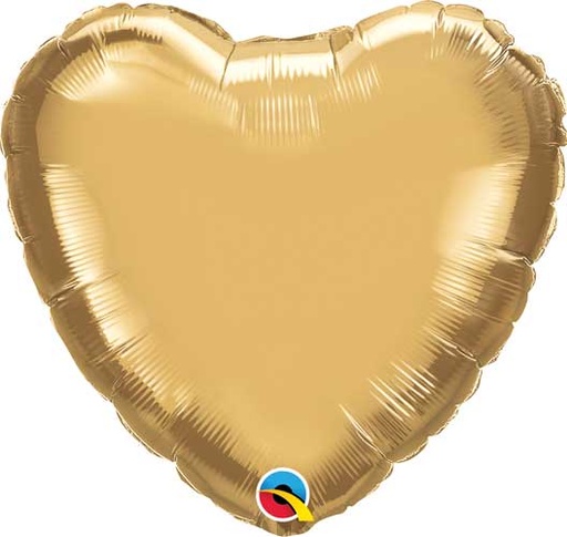[896196] 18" Gold Chrome Heart