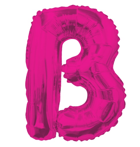 [34798-14] 14" Letter B Hot Pink Kaleidoscope