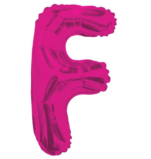 [34802-14] 14" Letter F Hot Pink Kaleidoscope