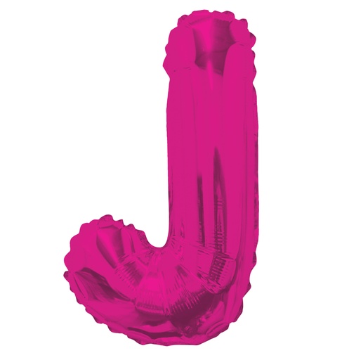 [34806-14] 14" Letter J Hot Pink Kaleidoscope