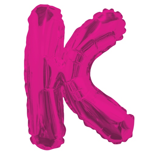 [34807-14] 14" Letter K Hot Pink Kaleidoscope