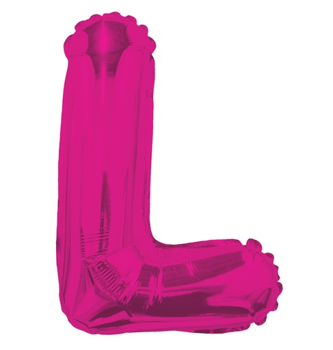 [34808-14] 14" Letter L Hot Pink Kaleidoscope