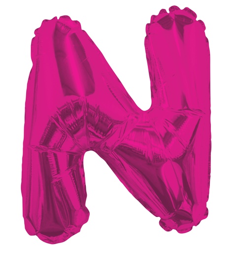 [34810-14] 14" Letter N Hot Pink Kaleidoscope