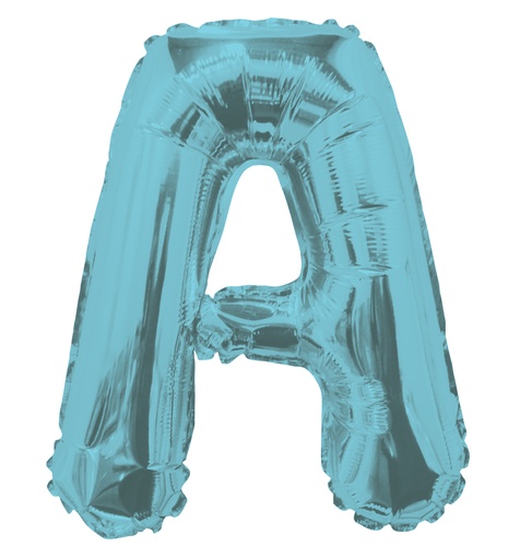 [34822-14] 14" Letter A Light Blue Kaleidoscope