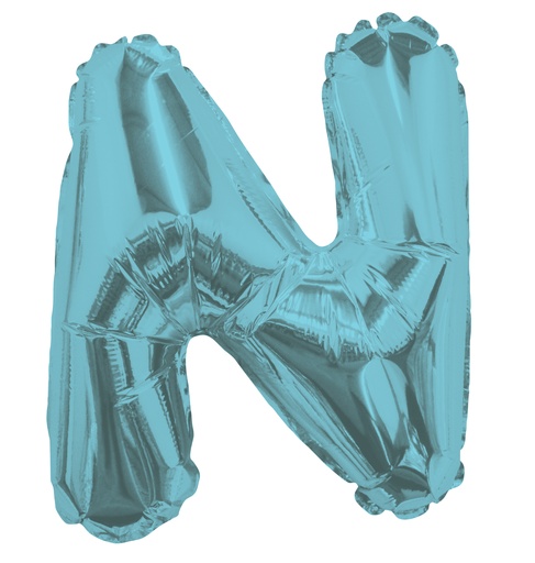 [34835-14] 14" Letter N Light Blue