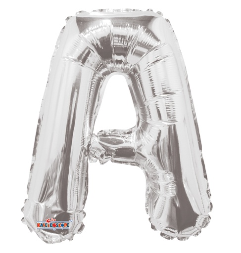 [34893-14] 14" Letter A Silver Kaleidoscope
