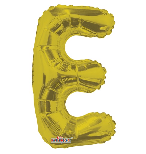 [35072-14] 14" Letter E Gold Kaleidoscope