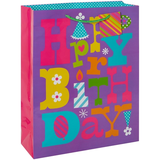 [94613] Way to Celebrate Gift Bag, Jumbo, Birthday, Purple