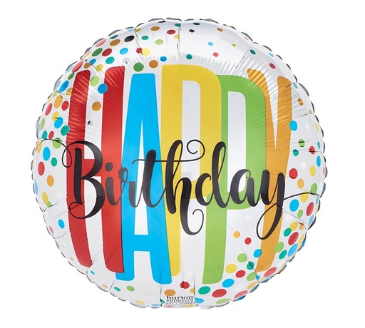 [47909] 17" BIRTHDAY STARS ON PURPLE