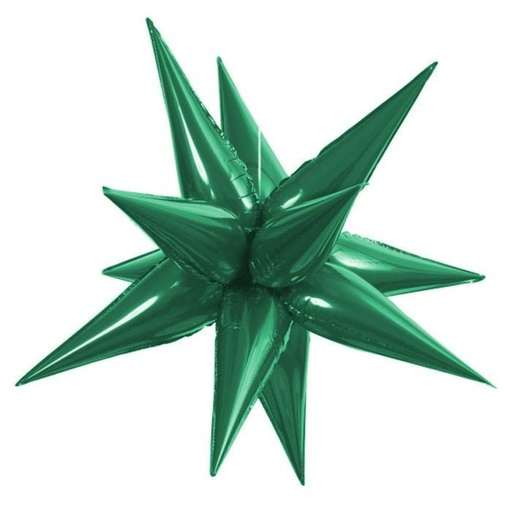 [012517] 40" Exploding Stars Green