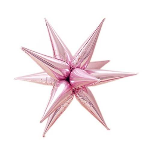 [992390] 40" Light Pink Starburst Balloon