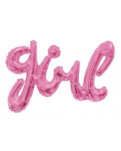 [681070110433] 36" ‘girl Script in Pink