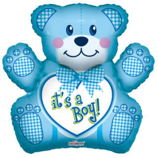 [19769-28] 28" It's a Boy Jumbo Bear