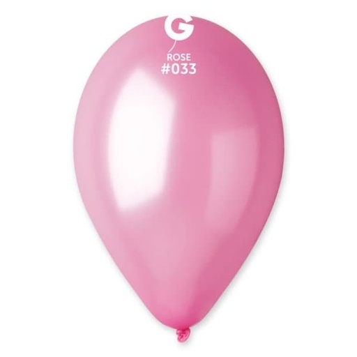 [113303] 12" GM110 Metallic Rose #033 50 pcs