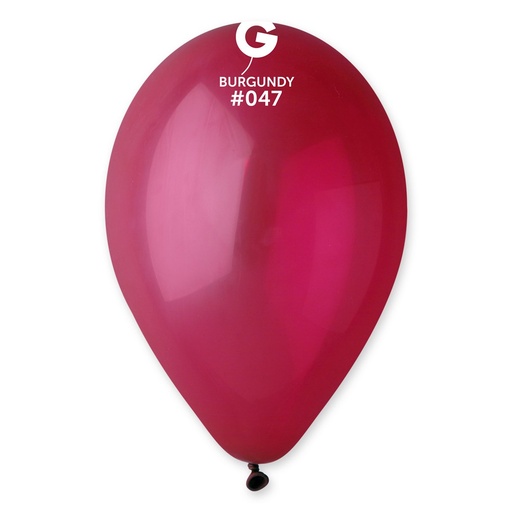 [114706] 12" G110 Burgundy #047 50 pcs