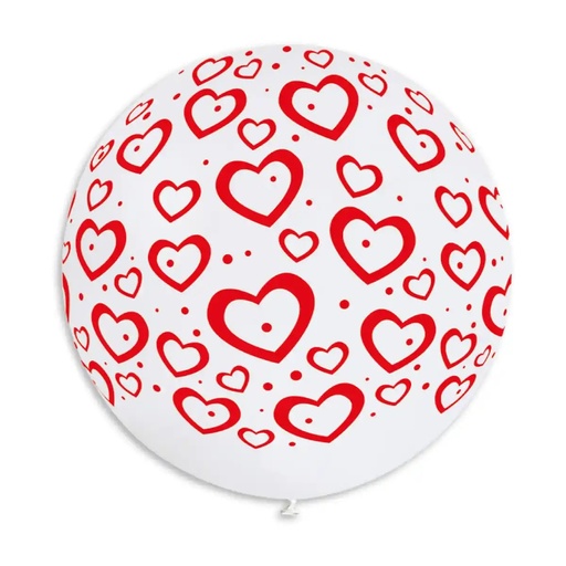 [327397] 31" GS30 Hearts & Dots 1 piece