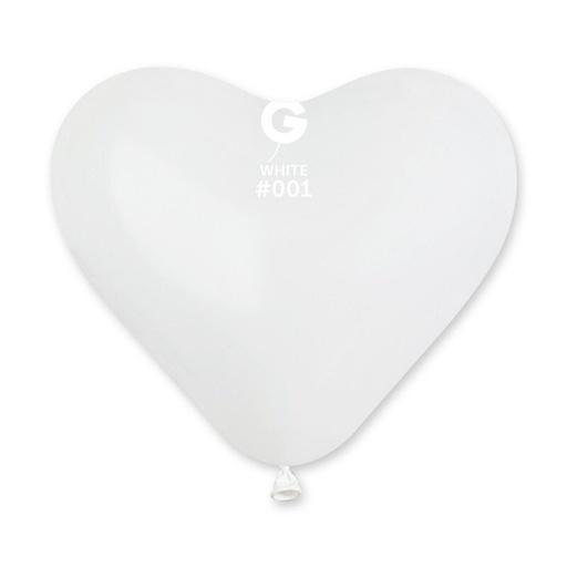 [560107] 25cm / 10" - White #001 - CR - 50pcs