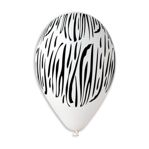 [923384] 12" GS110 Zebra Animal Stripes 10 pcs #418