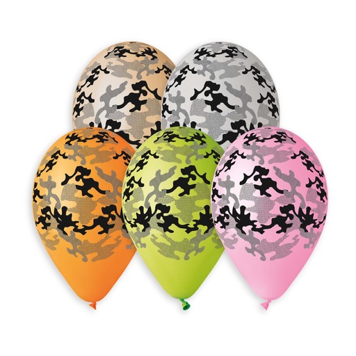 [925272] 13" GS120 Camouflage Ass. 10 pcs #799