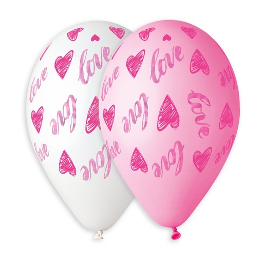 [927245] 13" GS120: #912 Love & Hearts 10 pcs