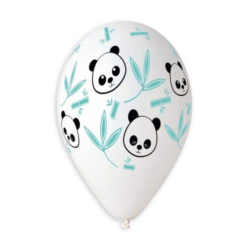 [929119] 13" GS120 Panda & Bamboo Leaves 10 pcs.