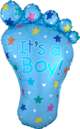 [026635076883] 32" It’s A Boy Foot
