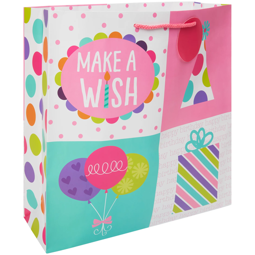 [62492] Way to Celebrate Gift Bag, Square, Birthday, Bright Colors