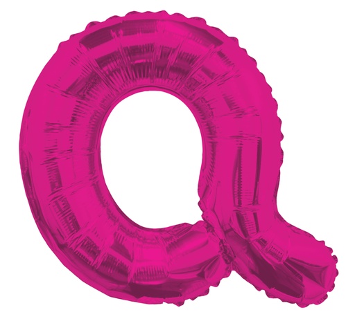 [34813-14] 14" Letter Q Hot Pink Kaleidoscope